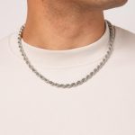 cadena plata hombre