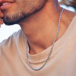 cadena plata hombre