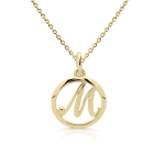 colgante oro mujer