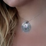 colgante plata mujer