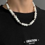 collar de perlas hombre