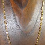 collar hombre oro