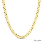 collar hombre oro