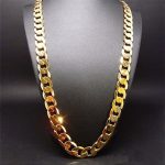 collar oro hombre