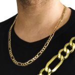 collar oro hombre