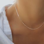 collar plata mujer